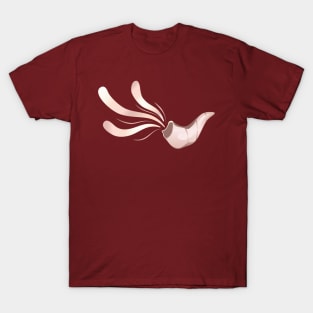 Jewish shofar illustration rose gold T-Shirt